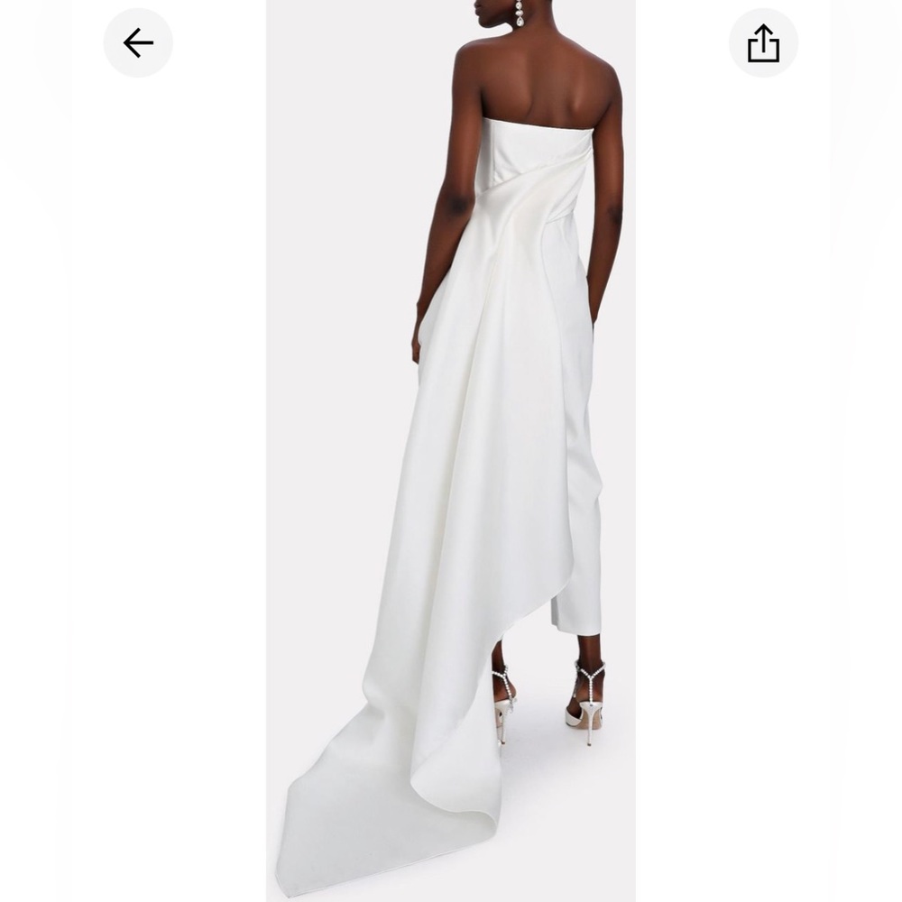 NWT SOLACE LONDON Harlow Draped Satin Jumpsuit Wedding sz 10, 12 - Picture 2 of 3
